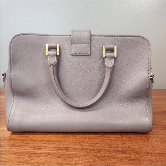 Yves Saint Laurent Gray Leather Handbag - Picture 2 of 10